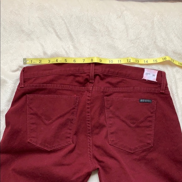 HUDSON LouLou Tux Skinny Jeans, Sz30, BurgundyPink - Picture 2 of 7
